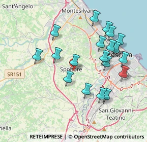 Mappa Via de Cesaris U., 65010 Spoltore PE, Italia (4.051)