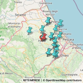 Mappa Via Clemente de Caesaris, 65017 Penne PE, Italia (11.472)