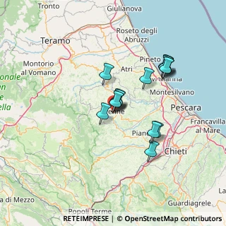Mappa Via Clemente de Caesaris, 65017 Penne PE, Italia (11.72067)