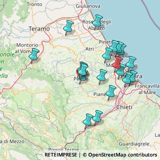 Mappa Via Clemente de Caesaris, 65017 Penne PE, Italia (15.389)