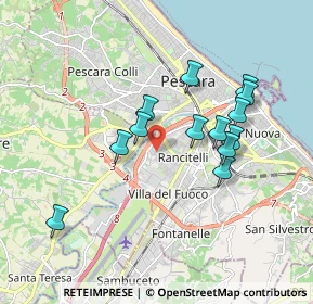 Mappa Via Lago di Navelli, 65128 Pescara PE, Italia (1.72308)