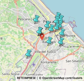 Mappa Via Lago di Navelli, 65128 Pescara PE, Italia (1.53714)