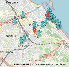 Mappa Piazza Ettore Troilo, 65126 Pescara PE, Italia (1.05)