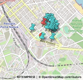 Mappa Piazza Ettore Troilo, 65126 Pescara PE, Italia (0.342)