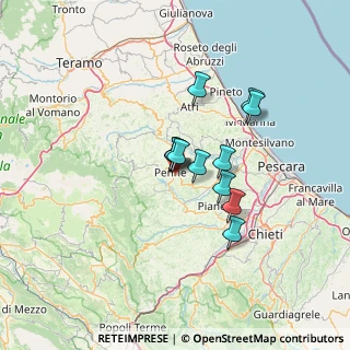 Mappa Contrada Ossicelli, 65017 Penne PE, Italia (9.395)