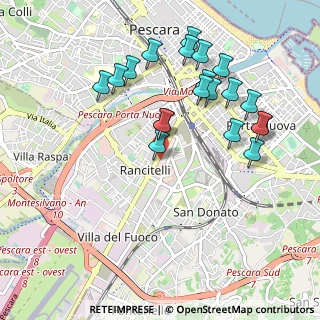 Mappa Via Vomano, 65129 Pescara PE, Italia (1.064)