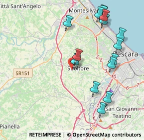Mappa Via della Madonnina, 65010 Spoltore PE, Italia (4.76333)