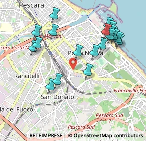 Mappa Via Gioacchino da Fiore, 65127 Pescara PE, Italia (1.0995)