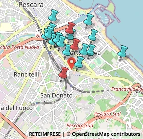 Mappa Via Gioacchino da Fiore, 65127 Pescara PE, Italia (0.7905)