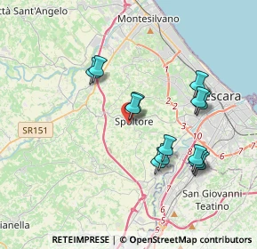 Mappa Via Fonte Grande, 65010 Spoltore PE, Italia (3.58615)