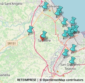 Mappa Via Fonte Grande, 65010 Spoltore PE, Italia (5.00267)