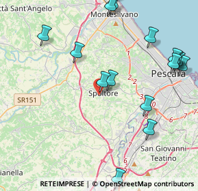 Mappa Via Fonte Grande, 65010 Spoltore PE, Italia (5.4175)