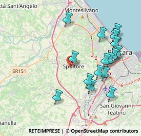 Mappa Via Fonte Grande, 65010 Spoltore PE, Italia (4.40667)