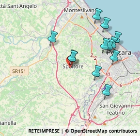 Mappa Via Fonte Grande, 65010 Spoltore PE, Italia (4.025)