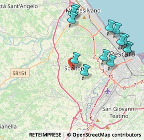 Mappa Via Fonte Grande, 65010 Spoltore PE, Italia (4.69769)