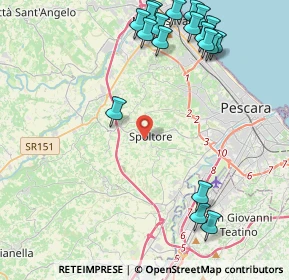 Mappa Via Fonte Grande, 65010 Spoltore PE, Italia (5.63895)