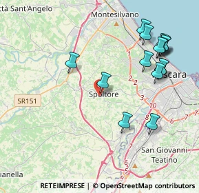 Mappa Via Fonte Grande, 65010 Spoltore PE, Italia (4.71333)
