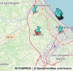 Mappa Via Fonte Grande, 65010 Spoltore PE, Italia (5.6205)