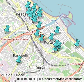 Mappa Via dei Marsi, 65127 Pescara PE, Italia (1.0345)