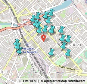 Mappa Via dei Marsi, 65127 Pescara PE, Italia (0.4475)