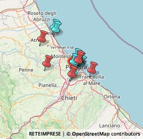 Mappa SS16bis, 65010 Pescara PE, Italia (7.61692)