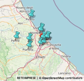 Mappa SS16bis, 65010 Pescara PE, Italia (8.36273)
