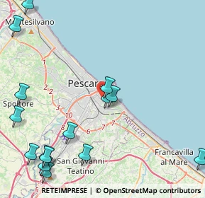 Mappa Via Milli Giannina, 65126 Pescara PE, Italia (6.13667)