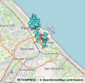 Mappa Via Milli Giannina, 65126 Pescara PE, Italia (1.33462)