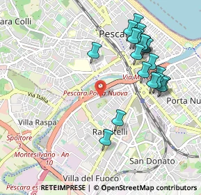 Mappa Via Aterno, 65128 Pescara PE, Italia (1.0875)