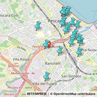 Mappa Via Aterno, 65128 Pescara PE, Italia (1.2395)