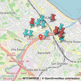 Mappa Via Aterno, 65128 Pescara PE, Italia (0.9295)