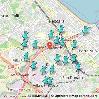 Mappa Via Aterno, 65128 Pescara PE, Italia (1.104)