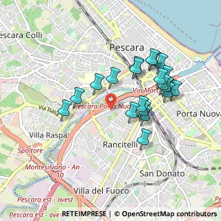 Mappa Via Aterno, 65128 Pescara PE, Italia (0.89)