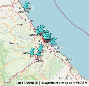 Mappa Via Aterno, 65128 Pescara PE, Italia (8.23727)