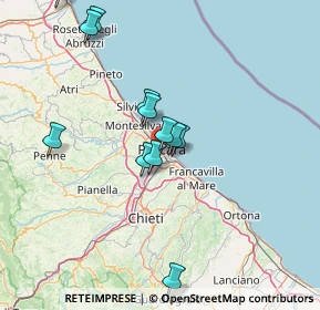 Mappa Via Aterno, 65128 Pescara PE, Italia (14.3675)