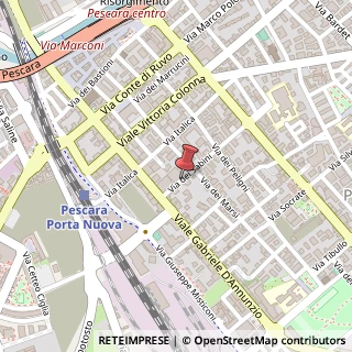 Mappa Via dei Sabini,  86, 65127 Pescara, Pescara (Abruzzo)