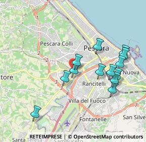 Mappa Via Italia, 65010 Villa Raspa PE, Italia (1.97077)