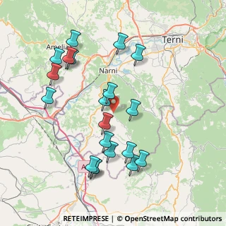 Mappa Strada di Moricone, 05035 Terni TR, Italia (8.535)