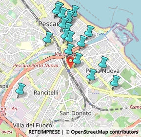 Mappa Viale Colonna Vittoria, 65127 Pescara PE, Italia (1.034)