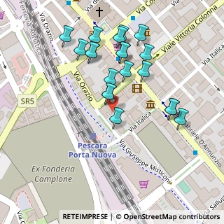 Mappa Via Arnaldo da Brescia, 65127 Pescara PE, Italia (0.122)