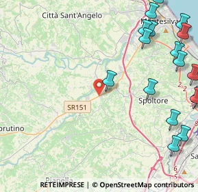Mappa SS151, 65010 Cappelle Sul Tavo PE, Italia (6.867)