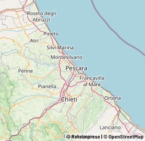 Mappa 65019 Pescara PE, Italia (7.95111)