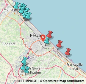 Mappa Via Savonarola, 65127 Pescara PE, Italia (5.3425)