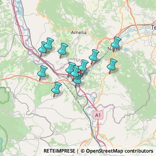 Mappa Via Terni, 01028 Orte VT, Italia (5.83667)