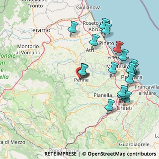 Mappa Via Monte Camicia, 65017 Penne PE, Italia (17.6865)