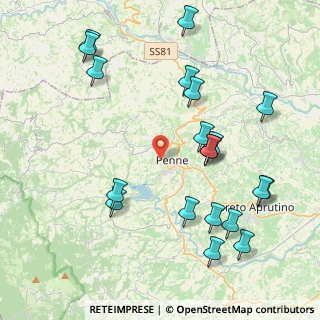 Mappa Via Monte Camicia, 65017 Penne PE, Italia (4.962)