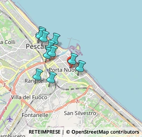 Mappa Via Giovanni de Caesaris, 65126 Pescara PE, Italia (1.57364)