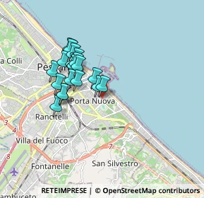Mappa Via Giovanni de Caesaris, 65126 Pescara PE, Italia (1.5155)