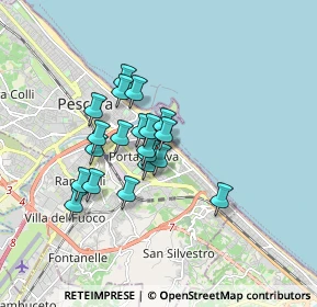 Mappa Via Giovanni de Caesaris, 65126 Pescara PE, Italia (1.3275)