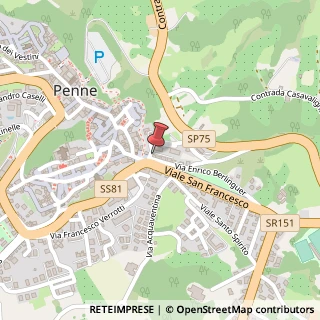 Mappa Viale San Francesco, 34, 65017 Penne, Pescara (Abruzzo)